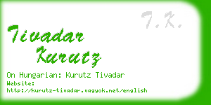 tivadar kurutz business card